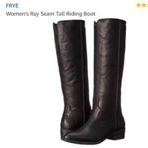 Black Leather Women’s Frye Tall Riding Boots